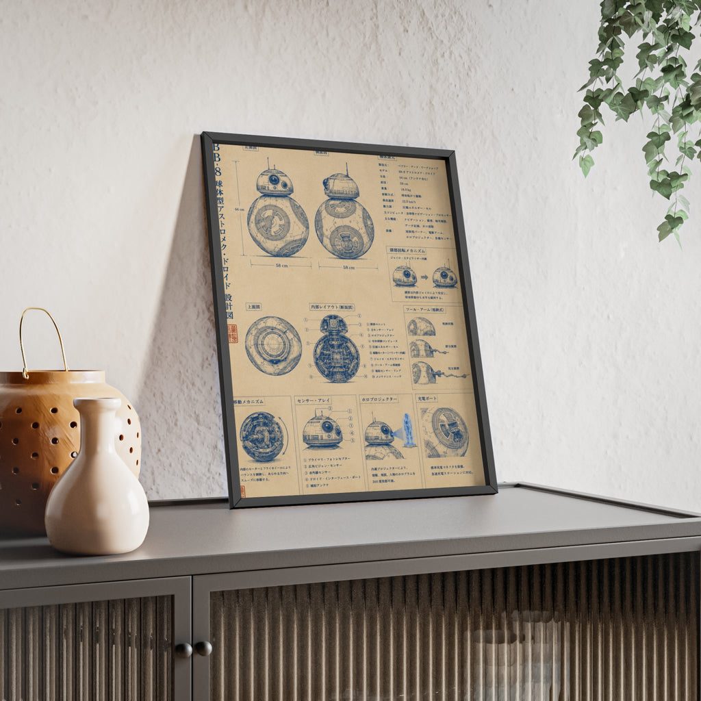 Roller Blueprint Poster