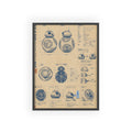 Roller Blueprint Poster