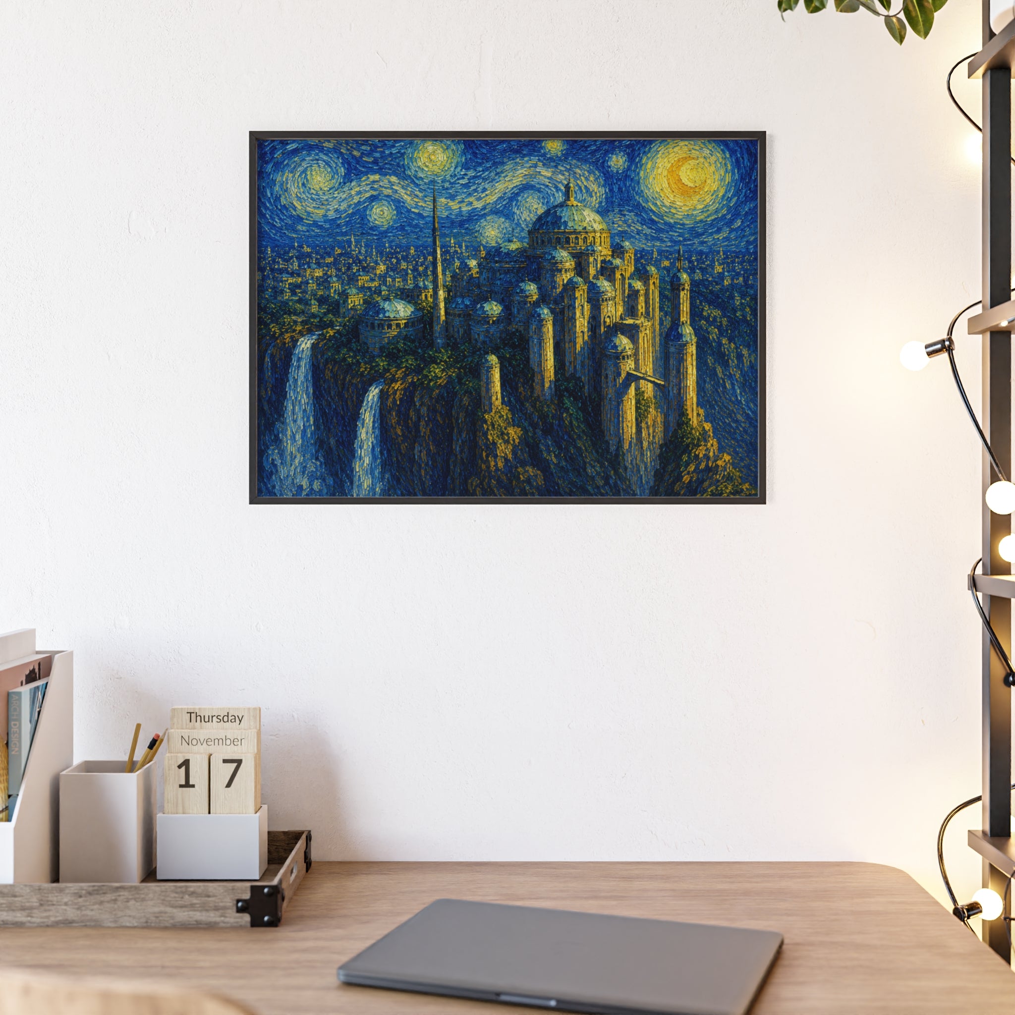 Celestial City Nightscape Artwork