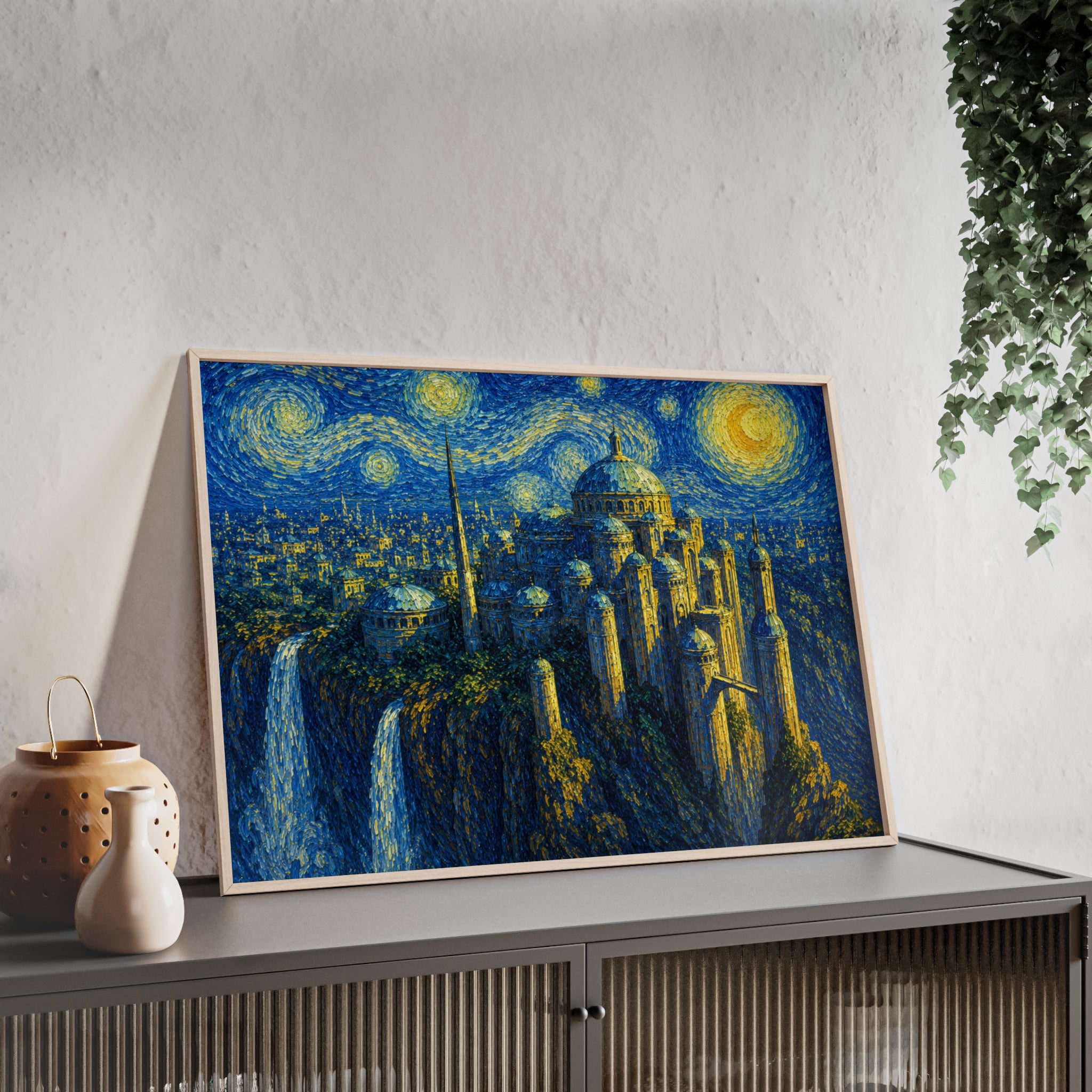 Celestial City Nightscape Artwork