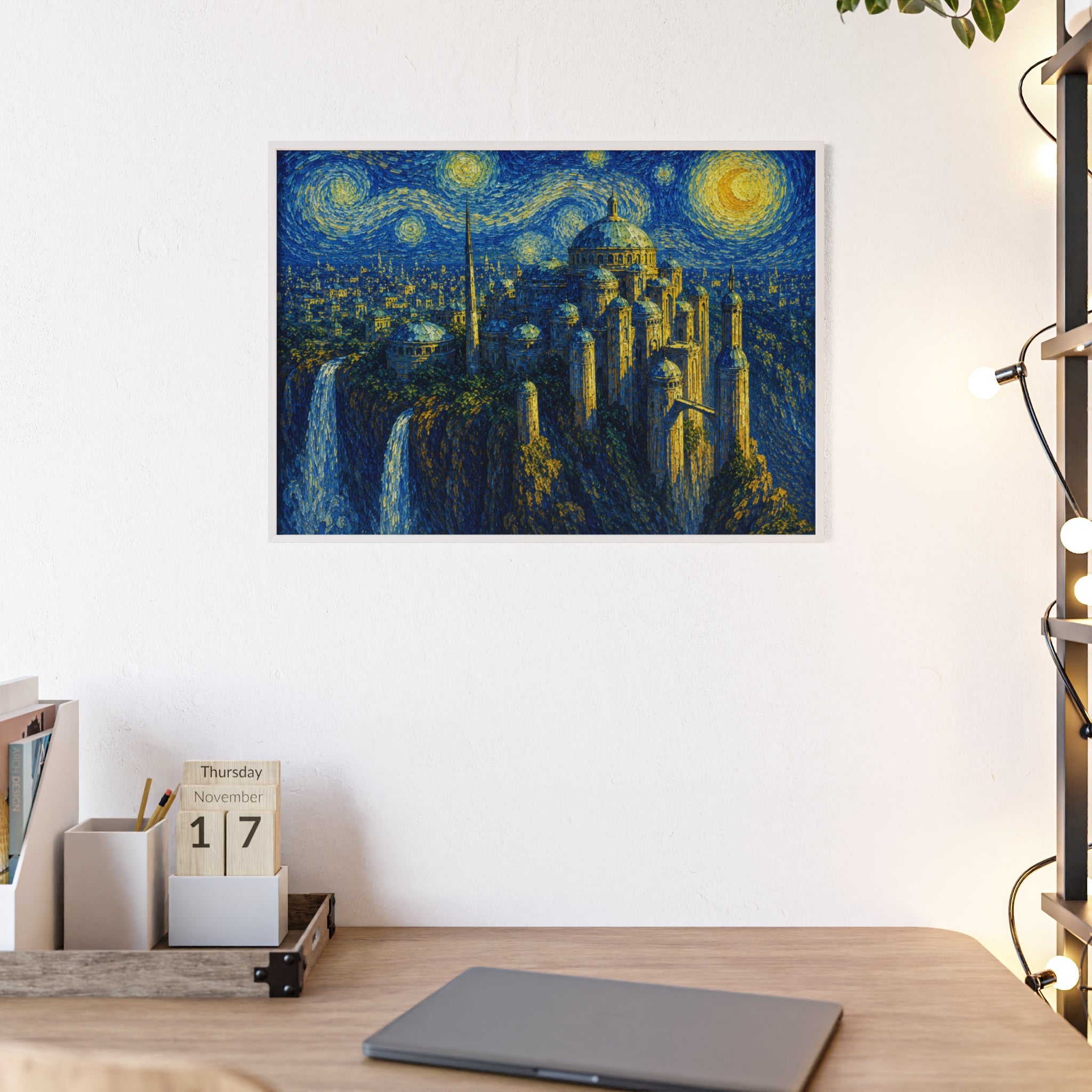 Celestial City Nightscape Artwork