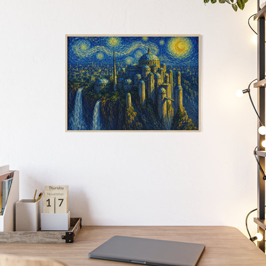 Celestial City Nightscape Artwork