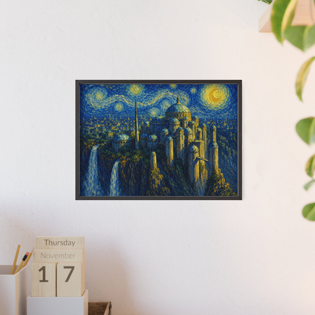 Celestial City Nightscape Artwork