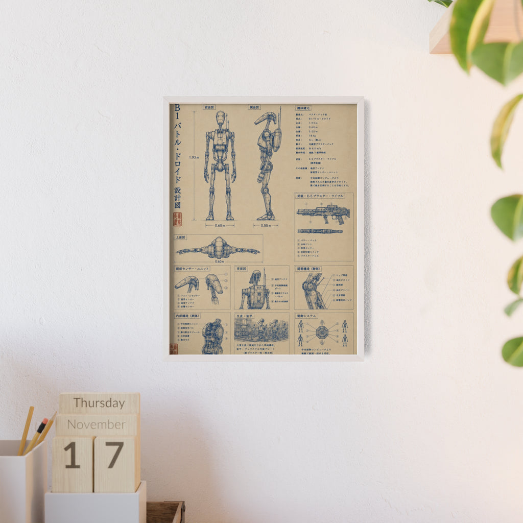 Vintage Technical Wall Poster